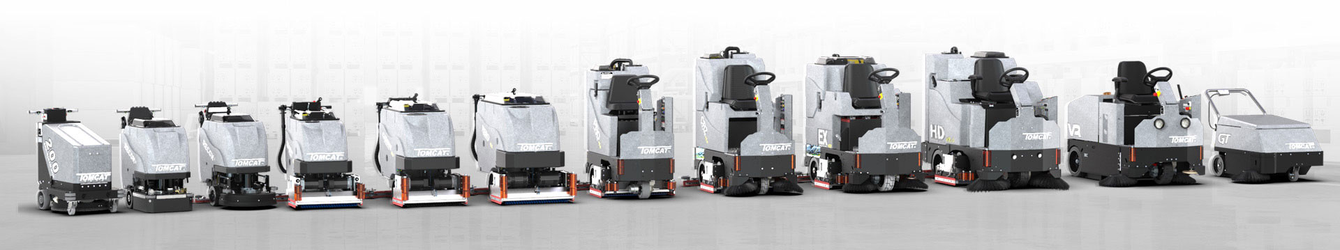 TOMCAT Industrie-Scheuersaugmaschinen und Reinigungsautomaten